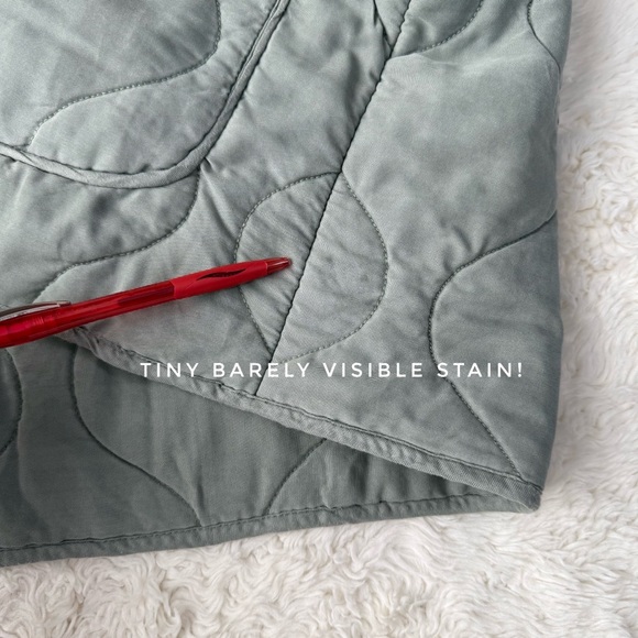 NWT Rails Woman Sage Green Denver Quilted Cotton Zip-Up Jacket Boho Chic Classic - Picture 8 of 8